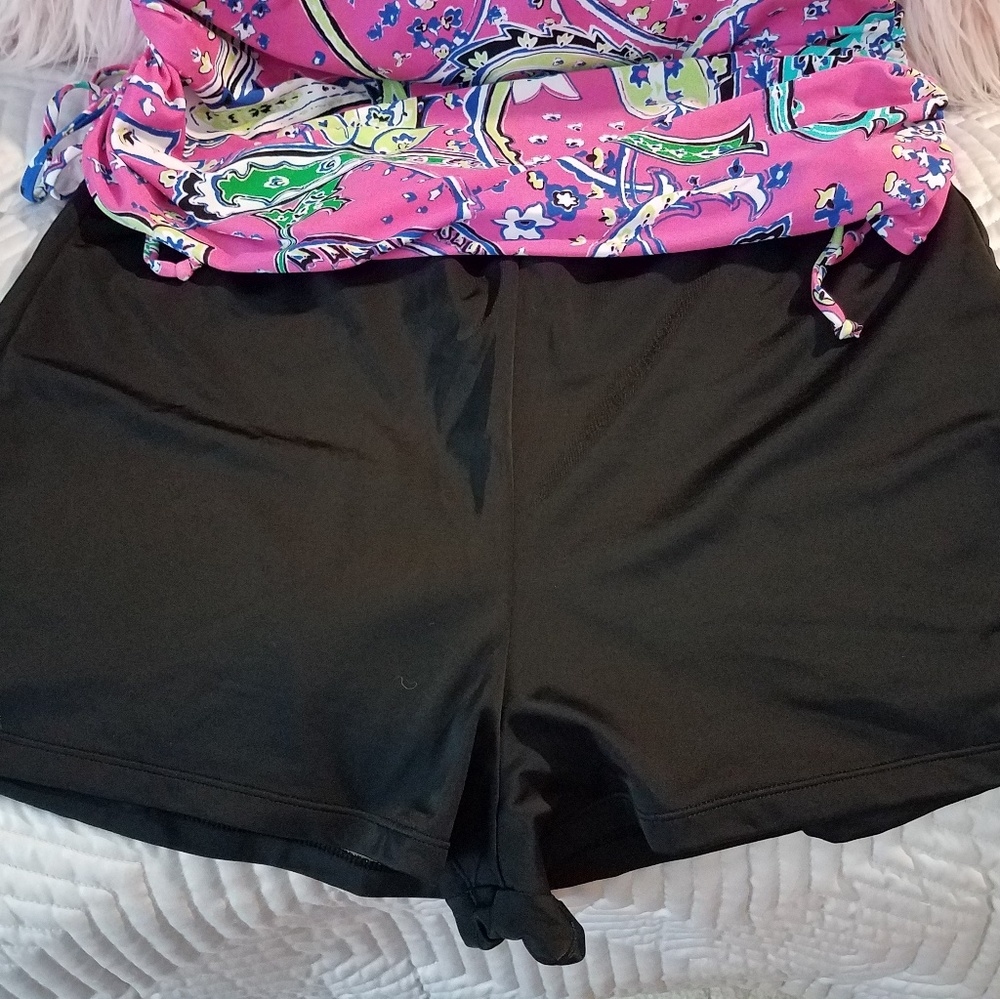 Avenue Black Swim Boy Shorts